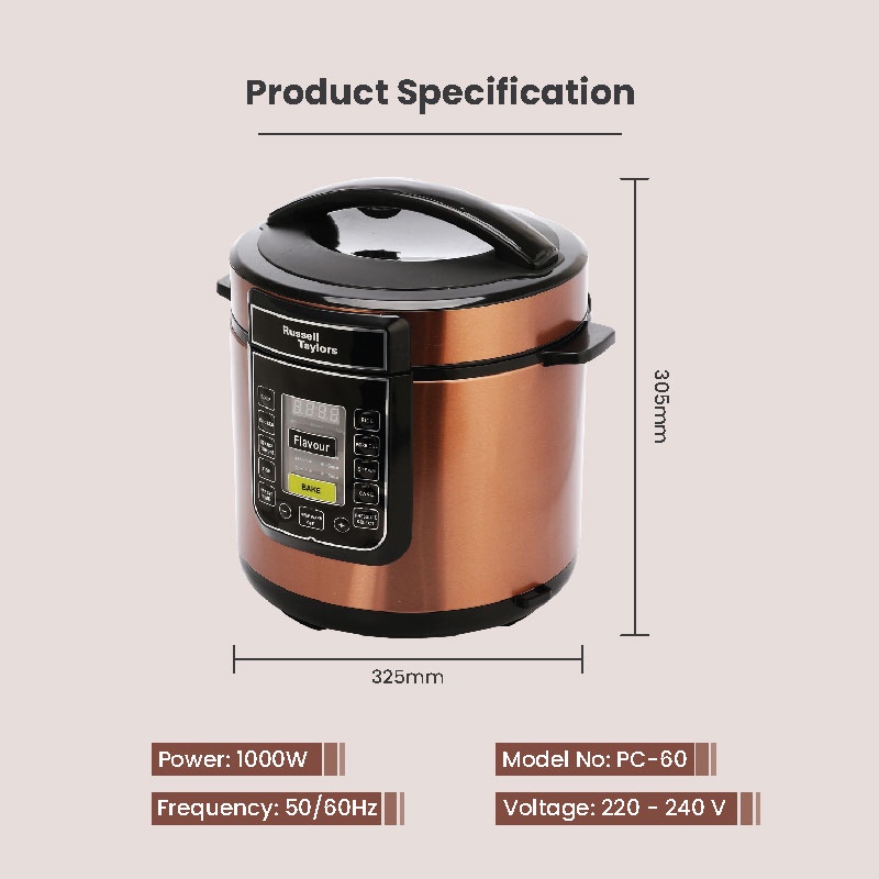 Russell taylor pressure cooker sale